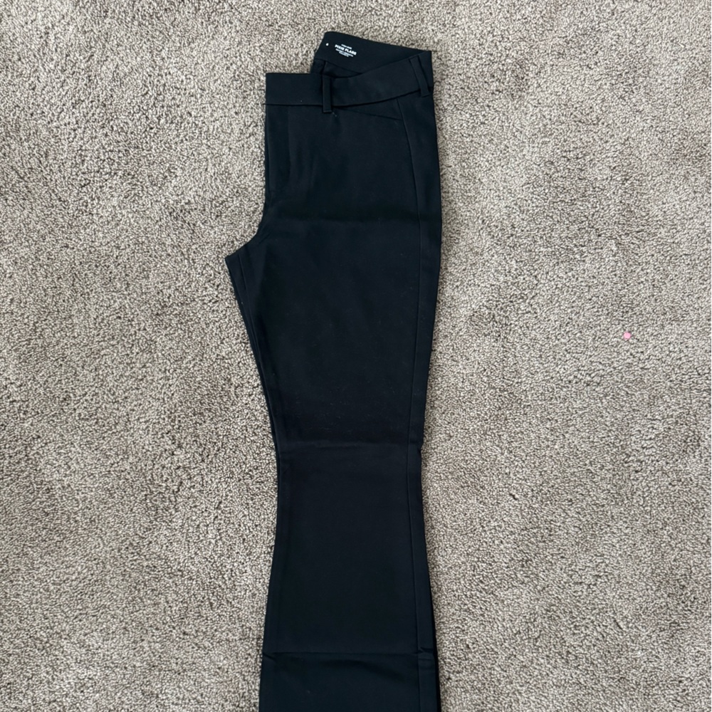 Black Flared Work Pants